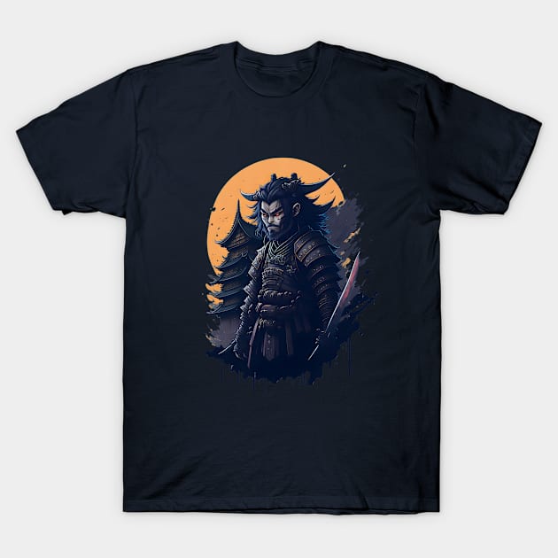 The Samurais Blood T-Shirt by Creatiboom